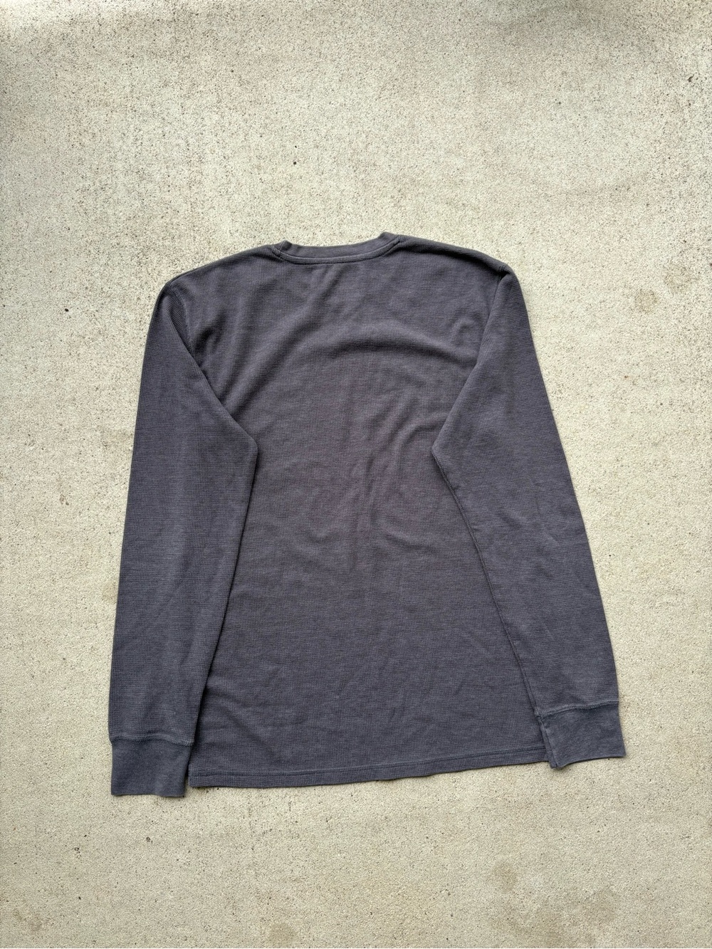 Vintage Y2K Tapout Thermal Long Sleeve Shirt Tiger Graphic Waffle Knit Grey L - Picture 2 of 3